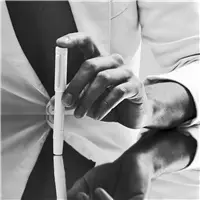 Tibaldi Perfecta Powder White Fountain Pen - Stilografica