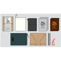 TRAVELER’S notebook Card Size 20th Anniversary Set Brown