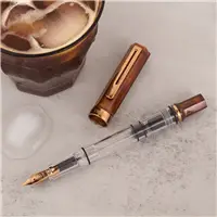 TWSBI ECO Rootbeer with Bronze Fountain Pen - Stilografica