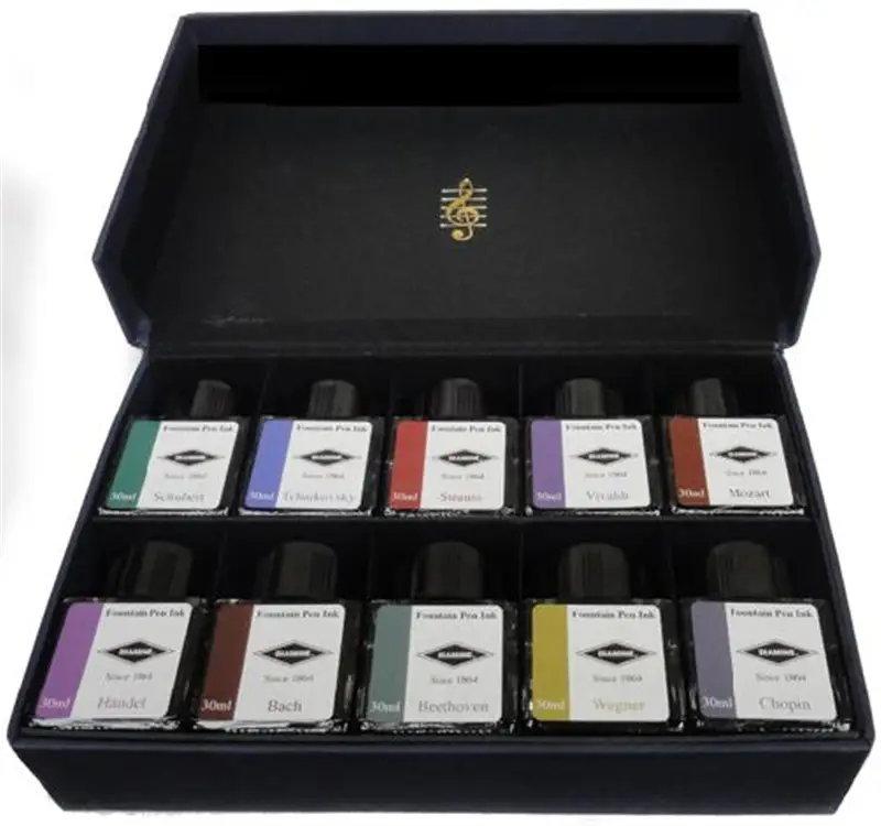 Diamine Ink - MUSIC SET 10 x 30 ml.