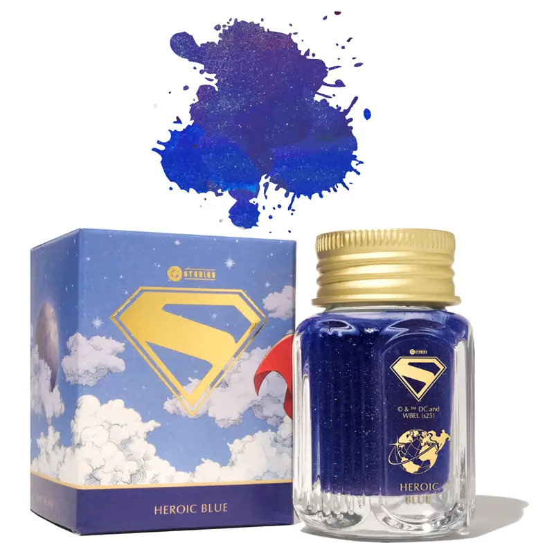 Ferris Wheel Press Superman Heroic Blue Glistening Ink 28ml
