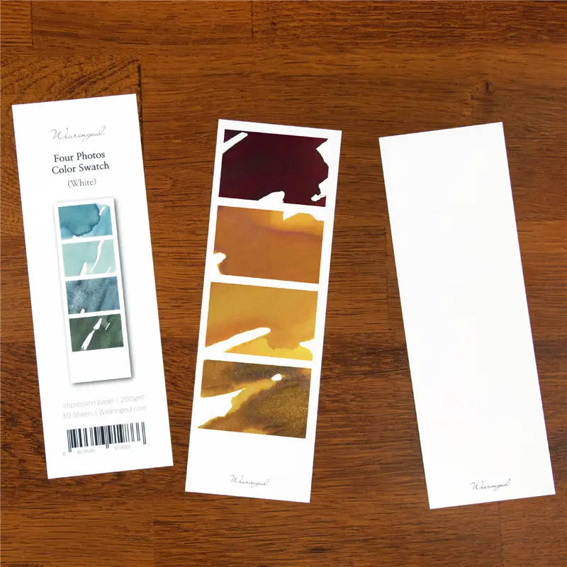 Wearingeul Four Photos Color Swatch White 30 sheets