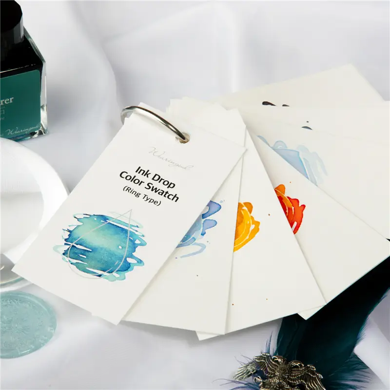 Wearingeul Ink Drop Color Swatch (Ring Type) 100 sheets