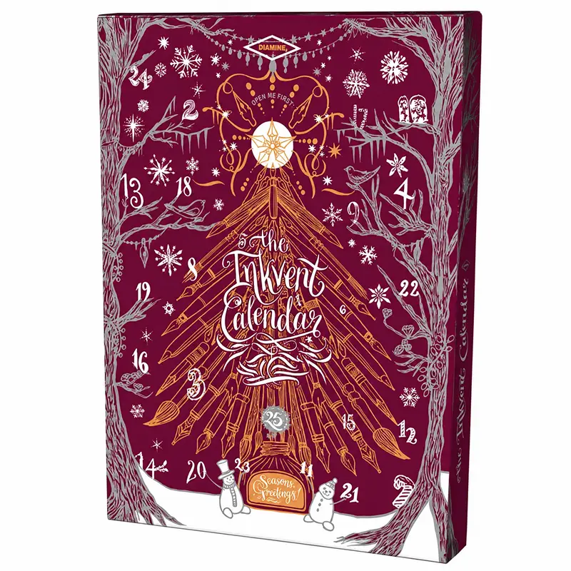 DIAMINE 2026 Burgundy Inkvent Calendar
