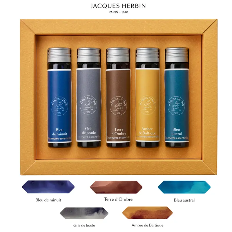 Jacques Herbin Ink miniature set - Lunares (5x15ml)