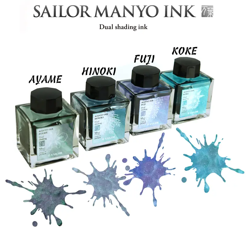 Sailor Manyo Ink - Dual Shading Ink 50 ml