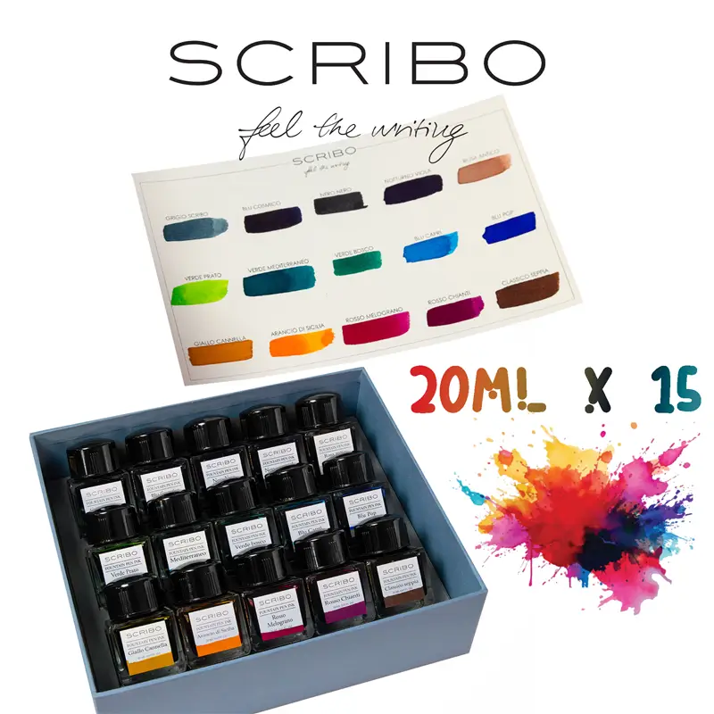 SCRIBO Ink SET 20ml x 15