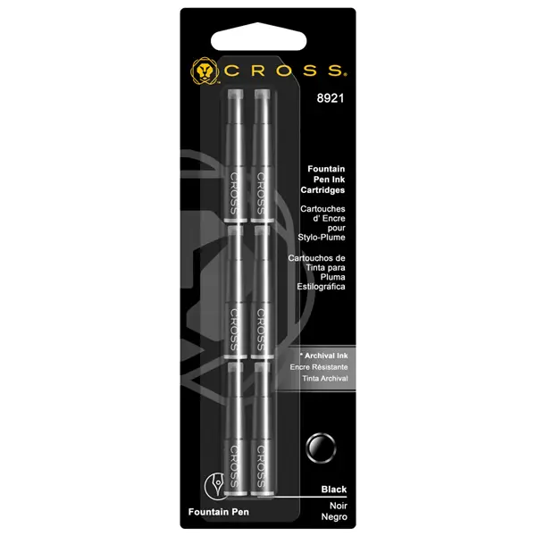 Cross 8921 ricaricatore di penna Nero 6 pezzo(i