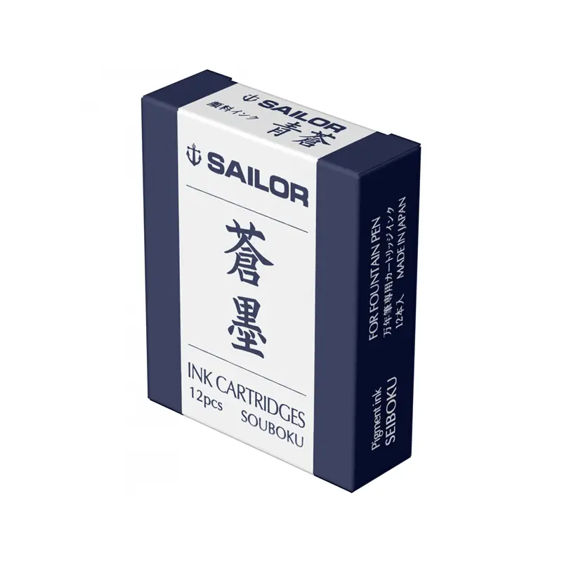 Sailor SOUBOKU (BLUE-BLACK) Ink Cartridges - Cartucce