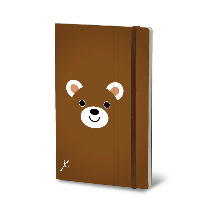 STIFFLEX Animal Smile Bear 13x21 Notebook