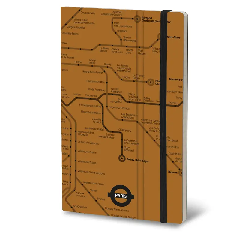 STIFFLEX Underground Paris 19x25 Notebook