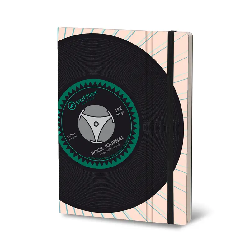 STIFFLEX 33 RPM VINYL Rock Journal Notebook 15x21