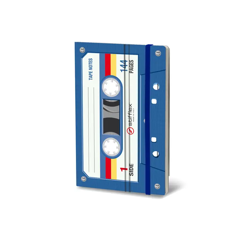 STIFFLEX Musicassette Blue 9x14 Notebook