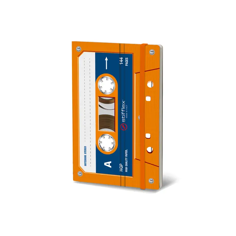 STIFFLEX Musicassette Orange 9x14 Notebook