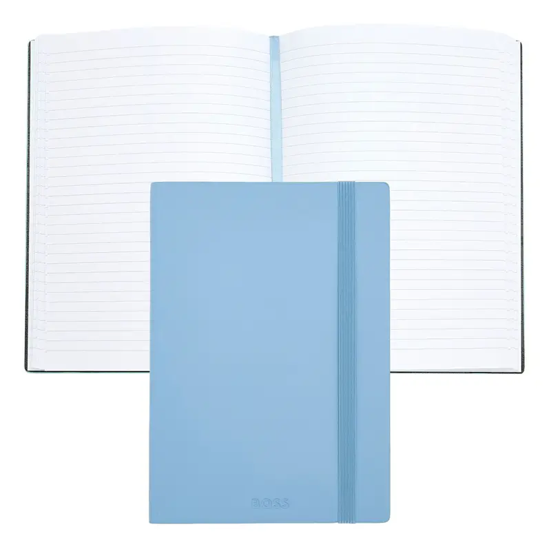 HUGO BOSS Notebook Ruled Paper A5 Elemental Light Blue