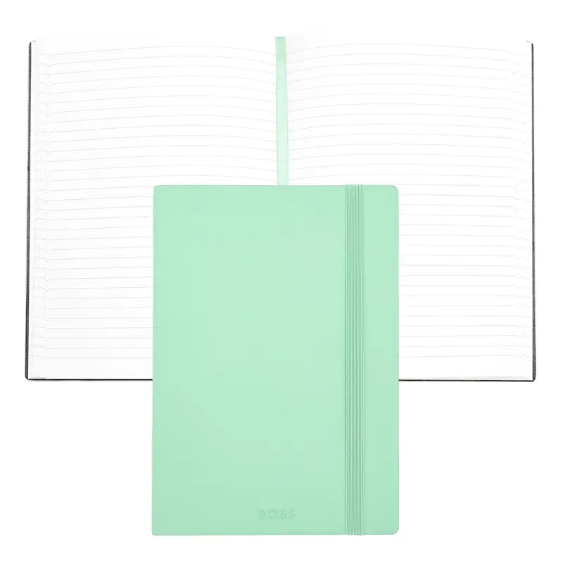 HUGO BOSS Notebook Ruled Paper A5 Elemental Light Green