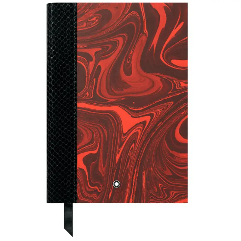 Montblanc Notebook Heritage Rouge et Noir Serpent Marble - Lined