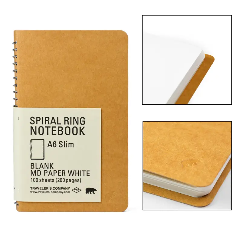 TRAVELER'S-COMPANY-Spiral-Ring-Notebook-A6-Slim-Blank