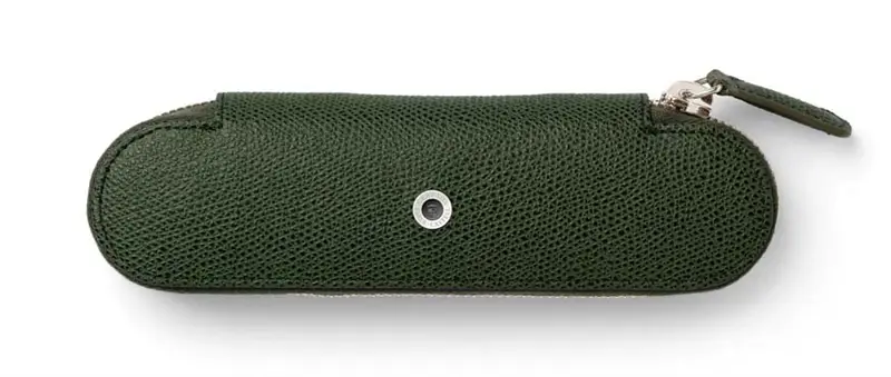 Graf von Faber-Castell Leather pen case - Olive Green