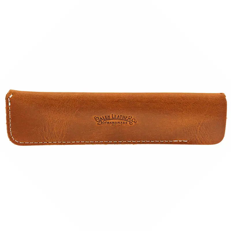 Galen Leather Single Pen Case / Sleeve - Crazy Horse Brown