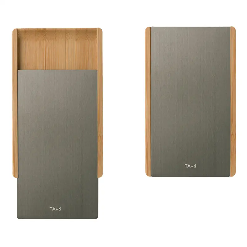 TA+d Bamboo Card Case Dark Grey