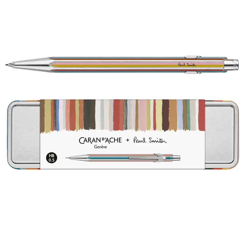 Caran d'Ache Paul Smith Ed. 5 Silver Mechanical Pencil 0,5 mm - Portamine