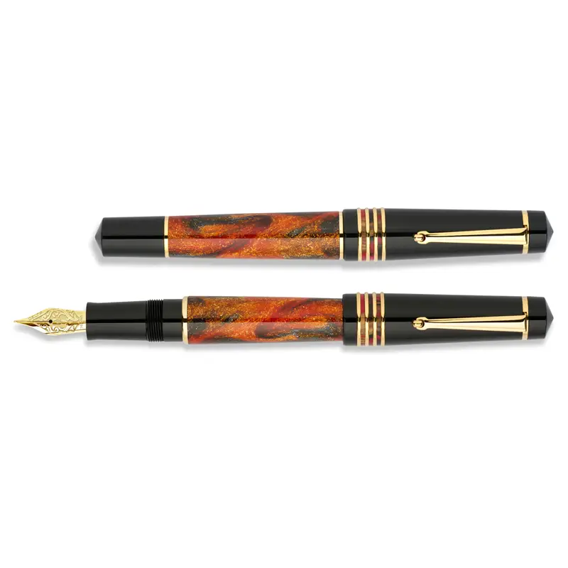 Delta Glow Up #6 14k Gold nib Piston Fountain Pen - Stilografica