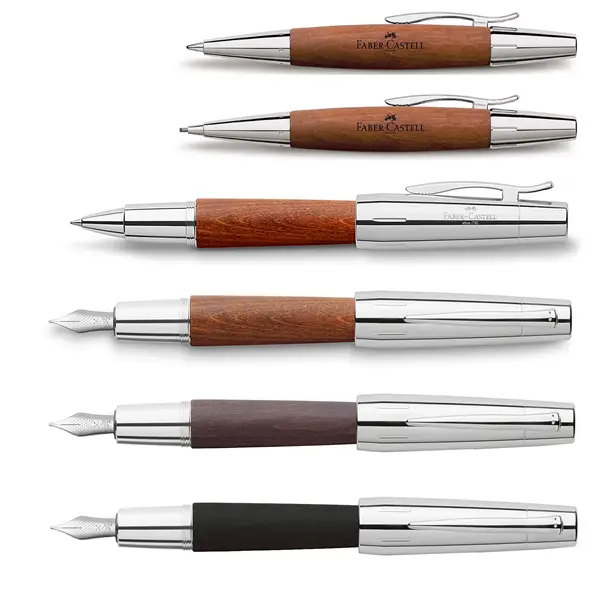 Faber-Castell 150540 - Stilografica Hexo, pennino M, blu, 1 pezzo