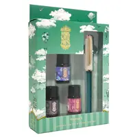 Ferris Wheel Press | The Masque Resin Pen & Ink Set penna stilografica Teal