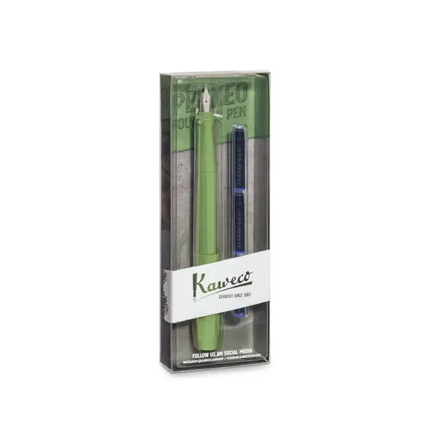 Cartucce Inchiostro Kaweco Verde Palm - 30 Pezzi (5x6) - Standard Internazionale Corto Per Penne Stilografiche - 3