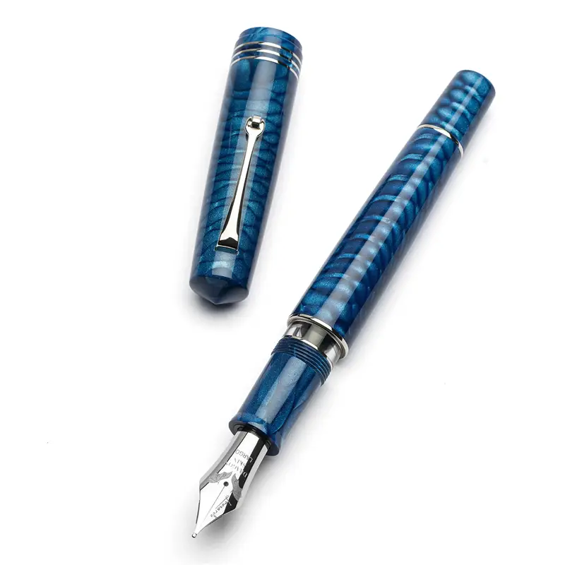 Leonardo MZG2.0 Dragon Skin Blue – #8 steel nib Fountain Pen - Stilografica