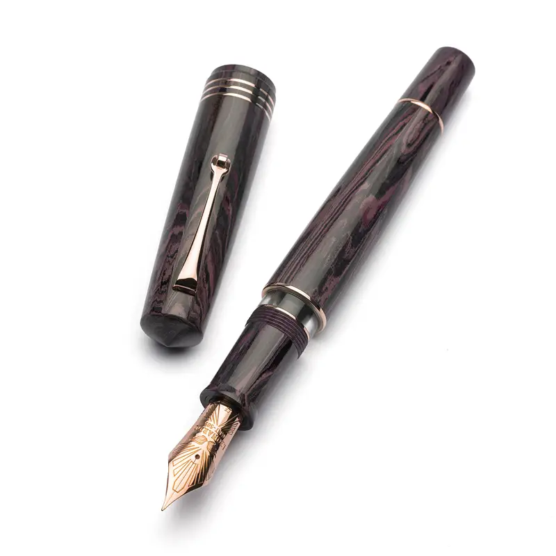 Leonardo MZG Ebonite Purple RGT - Stilografica