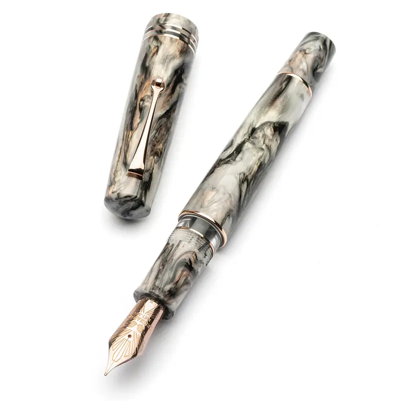 Leonardo MZG 2.0 Golden Abalone 14k #8 Gold nib Fountain Pen - Stilografica