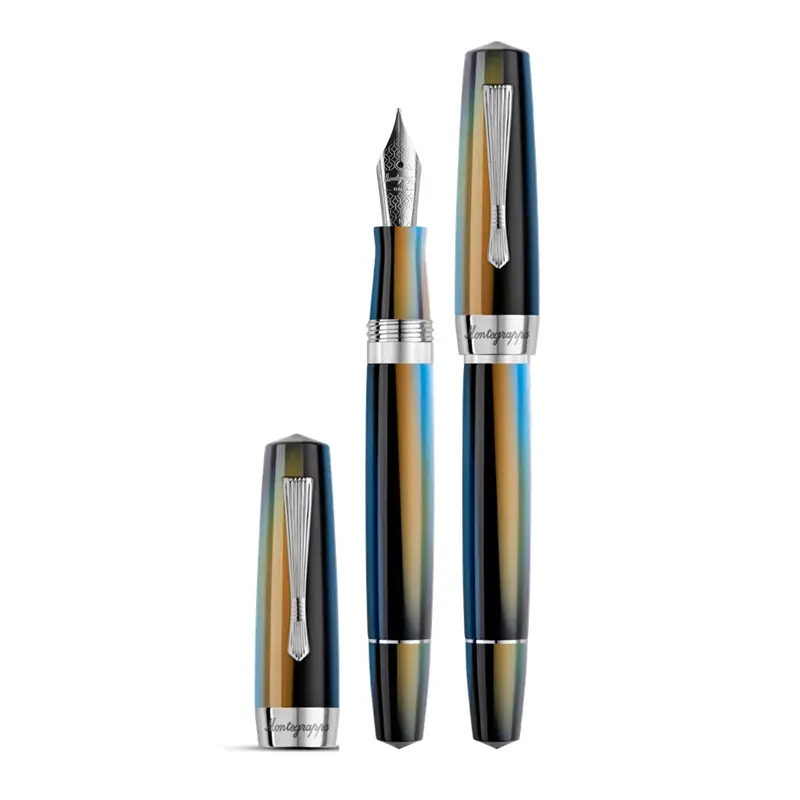 Montegrappa ELMO 02 Plus Baiadera Blue Fountain Pen - Stilografica