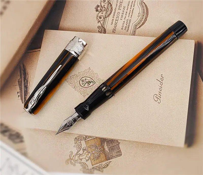 Penna stilografica su carta 
