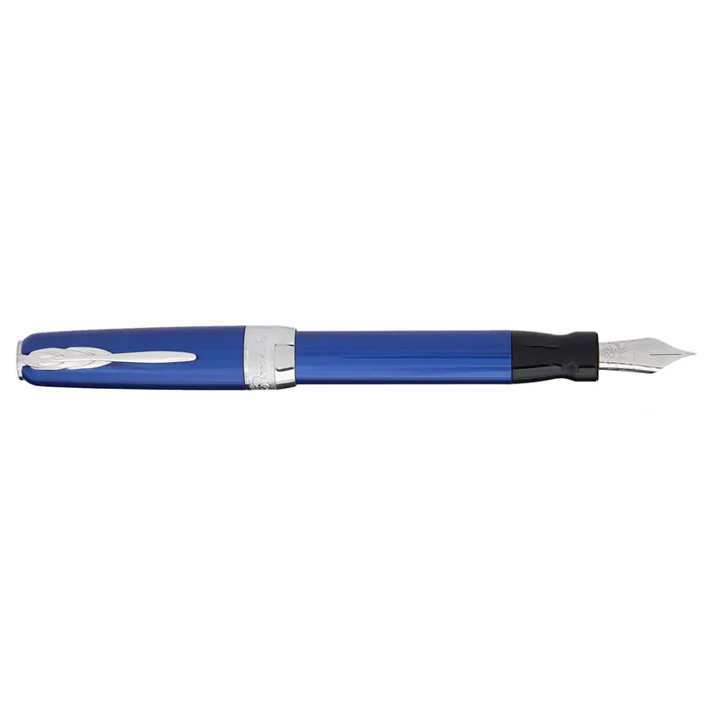 Pineider Full Metal Jacket Blue Steel Nib - Stilografica