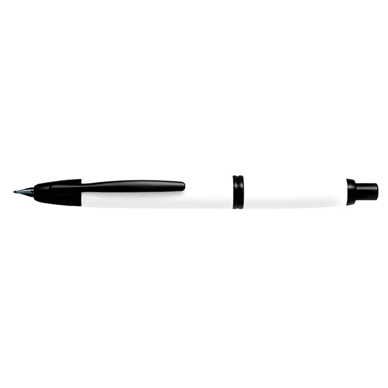 Pilot Capless - Matte White PVD Fountain Pen with Black Ion-Plated 18K Gold Nib - Image 3