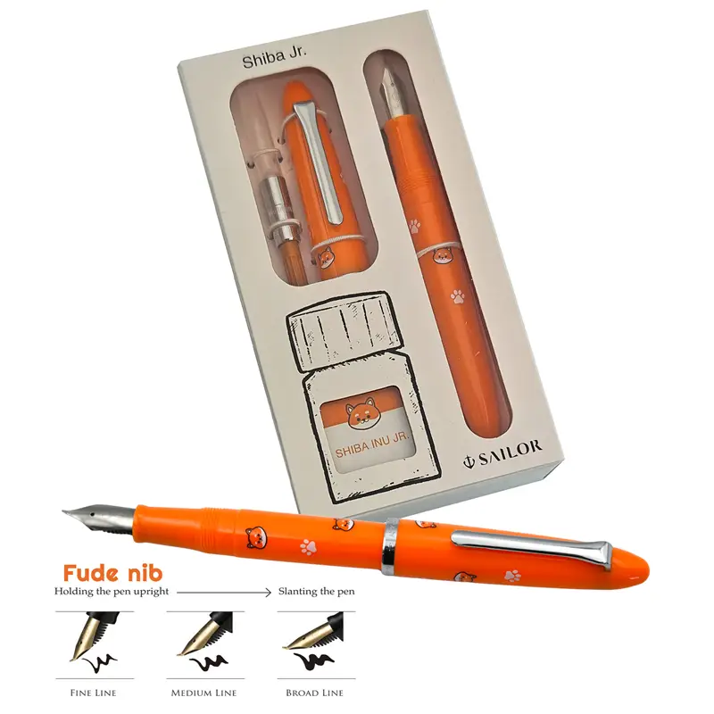 Sailor Shiba Inu Jr FUDE NIB Fountain Pen - Stilografica