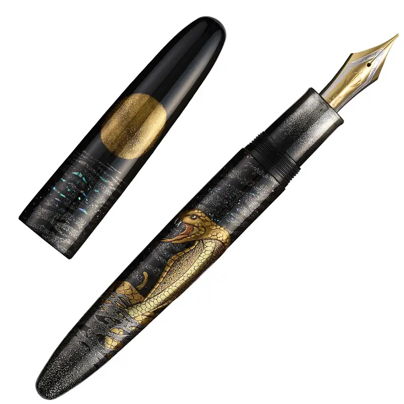 Sailor KOP Maki-e Cobra to Gekkou Fountain Pen - Stilografica