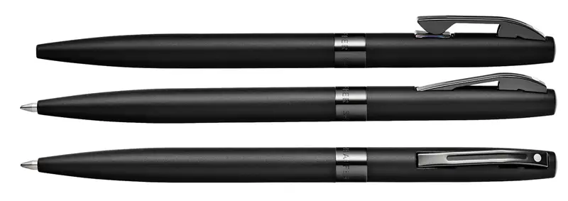 Sheaffer Reminder Blu metallizzato opaco Penna a sfera in PVD colore 