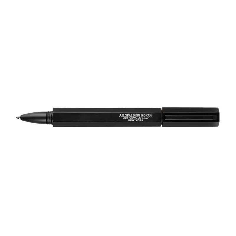 A.G. Spalding & Bros HEXA Black Ballpoint Pen - Sfera