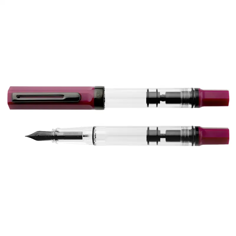 TWSBI ECO Plum & Onyx Fountain Pen - Stilografica