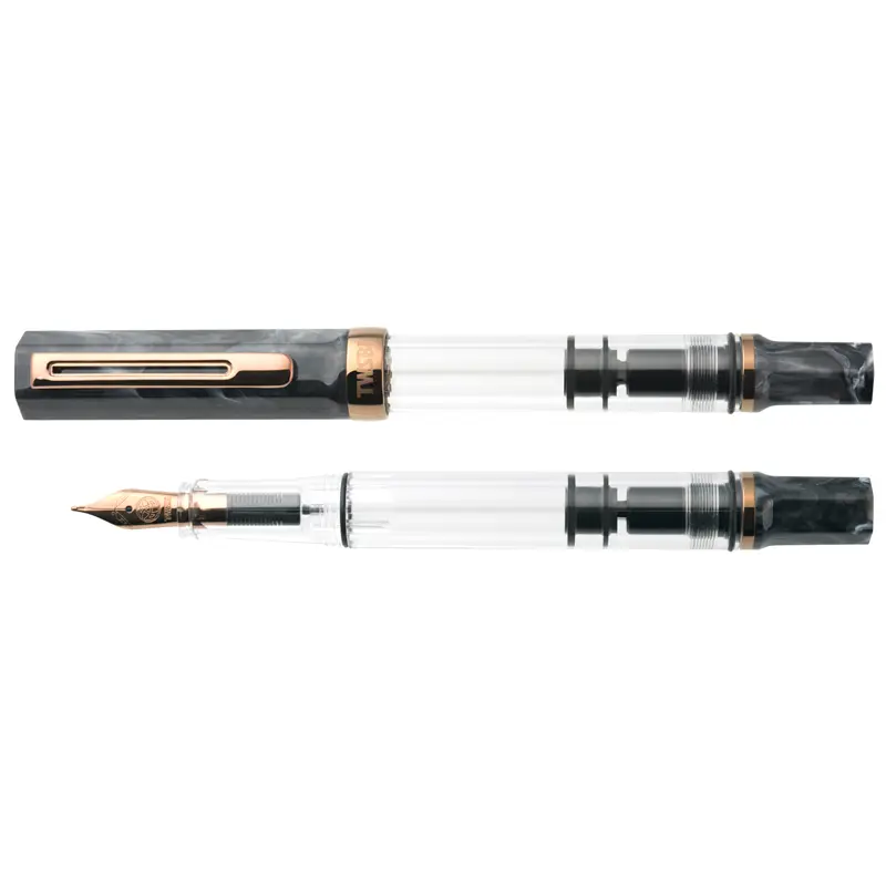 TWSBI ECO Black Marble with Bronze Fountain Pen - Stilografica