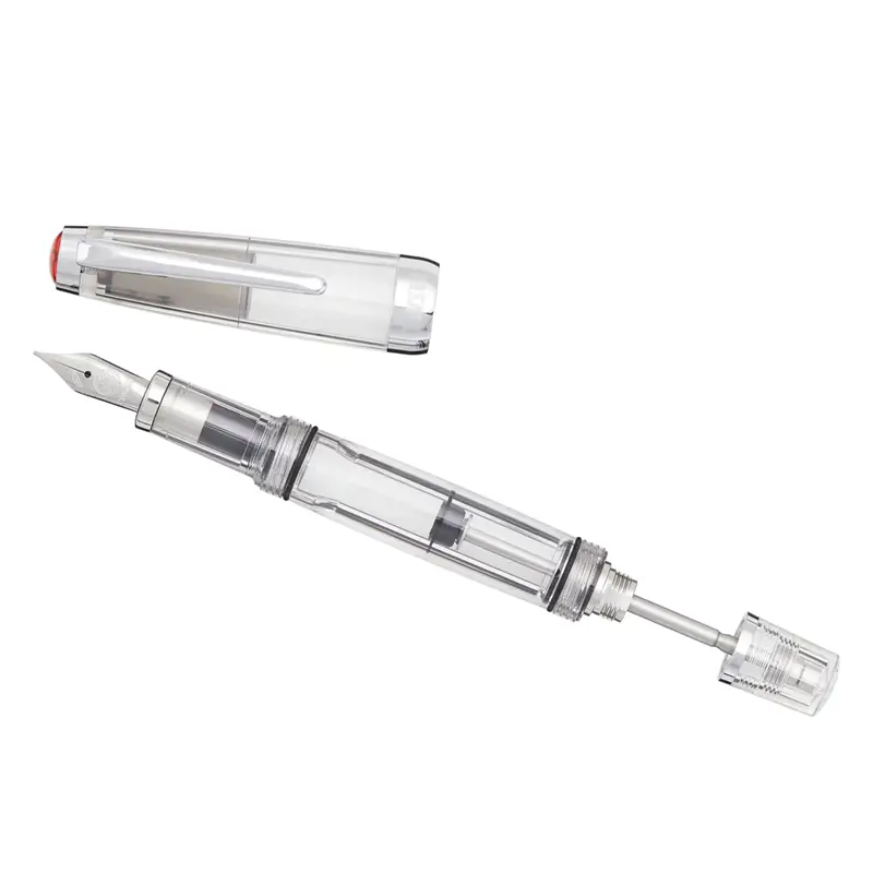 Penna Stilografica TWSBI Vac Mini Con Pennino Medio (M) - Caricamento A Siringa Rovesciata, Trasparente, Ideale Per Viaggi E Scrittura Quotidiana