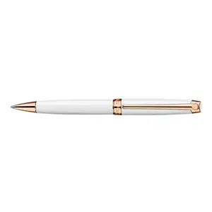 Caran d'Ache Leman White Rose Gold Trim