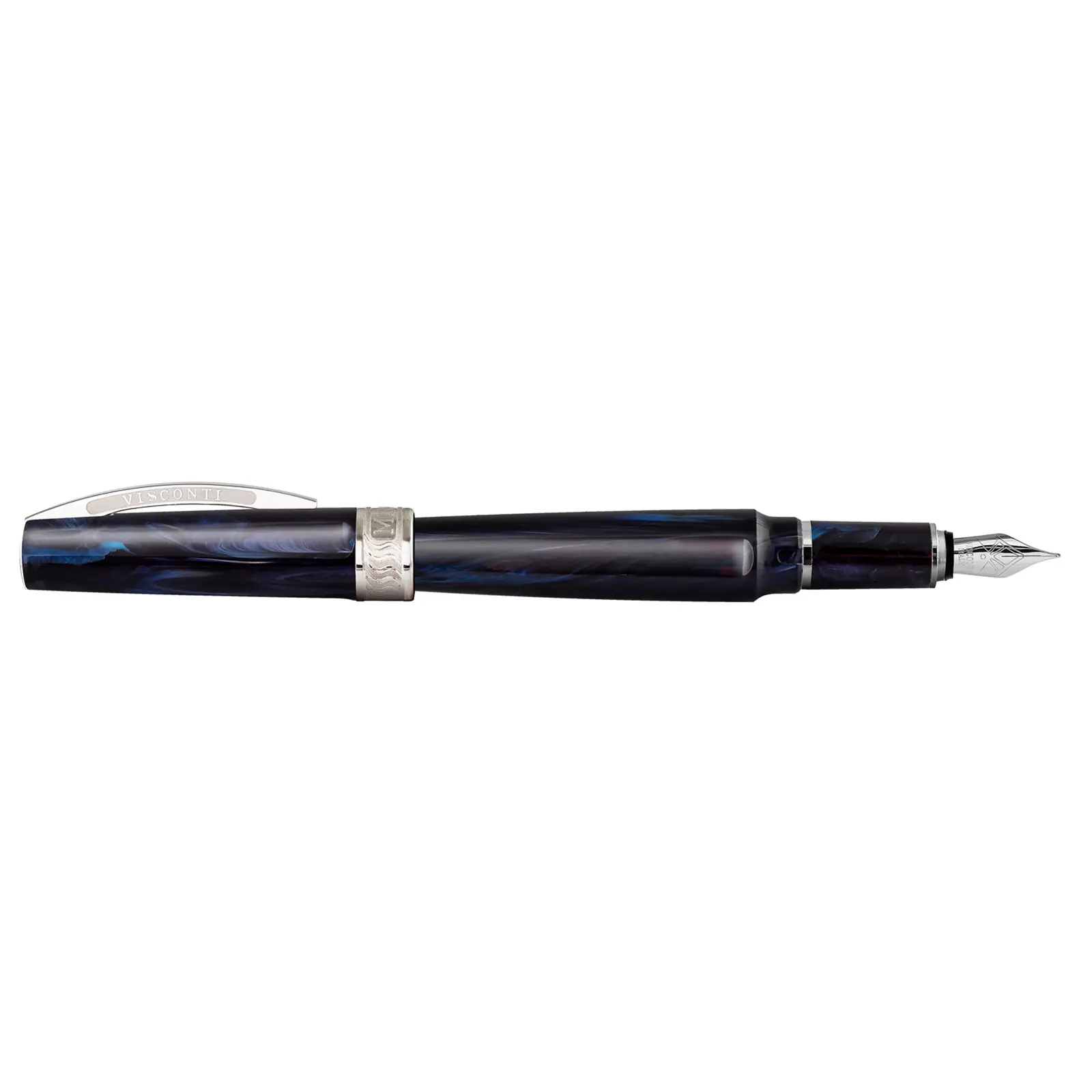 Blu notte Penna stilografica con pennino medio in acciaio Visconti Mirage colore Blu notte Penna stilografica con pennino medio in acciaio Visconti Mirage colore