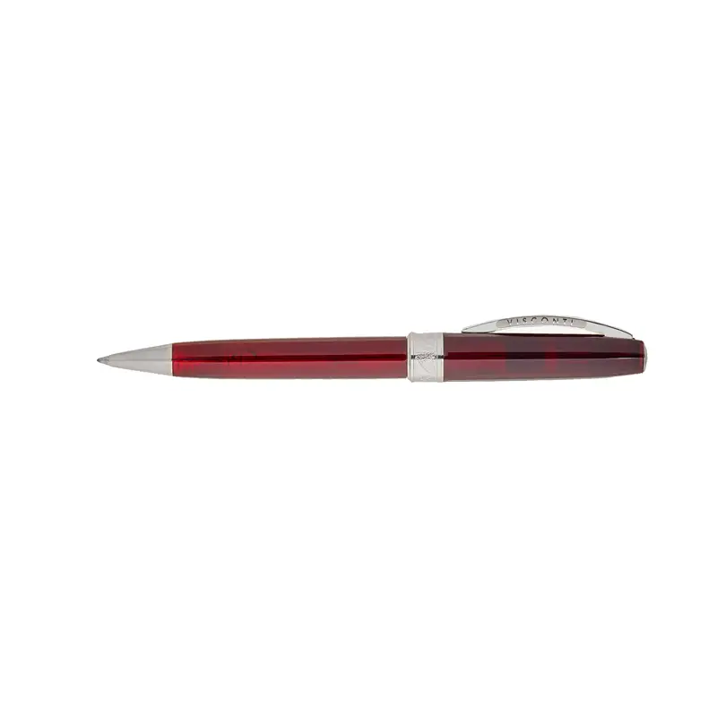 Visconti Michelangelo Translucent Red Ballpoint Pen - Sfera