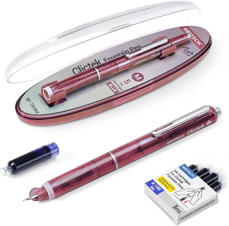 WRITECH CLICTEK Red Fountain Pen - Stilografica